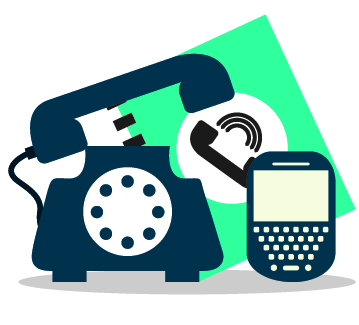 Directory Assistance Icons Home Phone, Mobile, Phonebook
