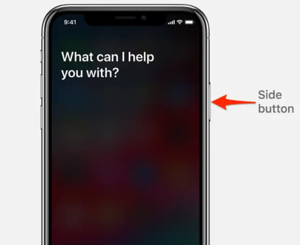 Siri in use on an iphone