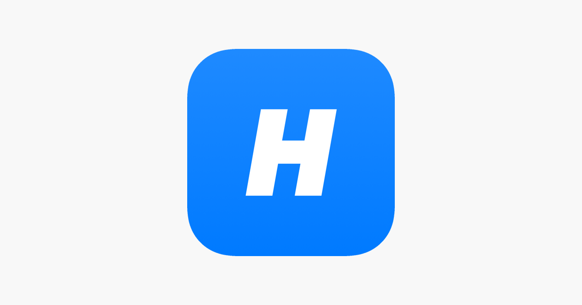 Hawkeye Access Logo - blue background with white letter H
