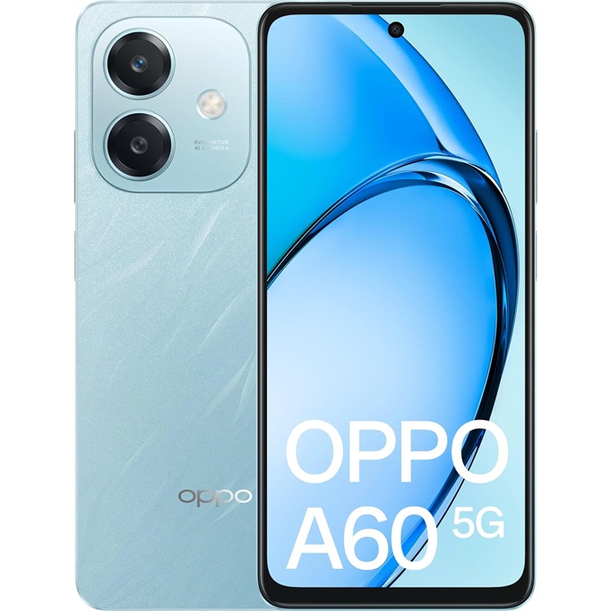 Partial back and front view of the Oppo A60